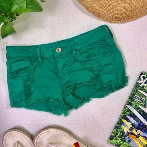 Distressed Jean shorts